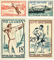 88124 MNH FRANCIA 1958 DEPORTES TRADICIONALES - Wrestling