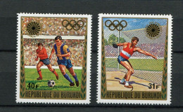 Burundi - 1972 - OCB 510A/B (from BL59) - MNH ** - Olympic Games Munich München Athlete Football - Cv € 4,50 - Nuevos