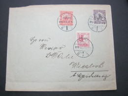 FIUME , 1918 , Brief Mit 3 Marken  Mit Aufdruck : FIUME - Non Classés