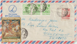 6312 Lettre Cover ROUMANIE ROMANIA ERMONT BOULANGER SPANTOV 1972 MOLDOVITA TRAIN - Marcophilie