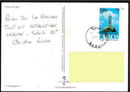 CUBA 2014 Lighthouse ,Leuchtturm,Phares,Habana,Map,Architecture Used Postcard (**) - Storia Postale