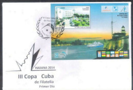 CUBA 2014 Lighthouse ,Leuchtturm,Phares,Hotel,Architecture FDC(**) - Storia Postale