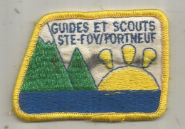 écusson Tissu,  GUIDES ET SCOUTS ,  SAINTE FOY/PORT NEUF - Patches