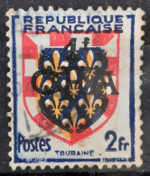 Réunion 1949/52 Département De La Réunion Surchargé CFA  N°288  Ob Re-entry Du Bleu TB - Oblitérés