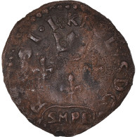 Monnaie, Italie, Charles VIII, Cavallo, 1483-1498, Sulmona, TB+, Cuivre - 1483-1498 Carlos VIII El Afable