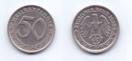 Germany 50 Reichepfennig 1939 G - 50 Reichspfennig