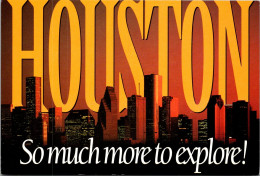 Texas Houston Skyline At Night - Houston