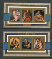 Burundi - 1973 - OCB BL71A-72A - MNH ** - ND Imperf - Kerstmis Noël Christmas Nativity Religion Art - Cv € 8,75 - Nuevos