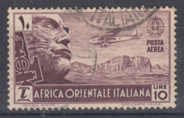 Italy Colonies East Africa 1938 Posta Aerea Sassone#A10 Used - Italian Eastern Africa