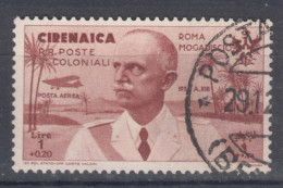 Italy Colonies Cirenaica 1934 Posta Aerea Sassone#34 Used - Cirenaica