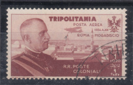 Italy Colonies Tripolitania 1934 Posta Aerea Sassone#51 Used - Tripolitaine