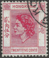 Hong Kong. 1954-62 QEII. 25c Used. SG 182 - Gebraucht