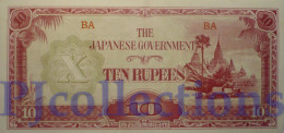 BURMA 10 RUPEES 1942/44 PICK 16b UNC - Other - Asia