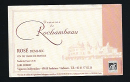 Etiquette Vin  Domaine De Rochambeau  Rosé Demi Sec   Soulaines Sur Aubance   Maine Et Loire 49 - Rosé (Schillerwein)