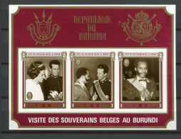 Burundi - 1970 - OCB BL42A - MNH ** - ND Imperf - Visit King Boudewijn Baudouin Queen Fabiola - Cv € 11,00 - Nuevos