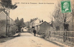 Gacé * Route De Chambois Et Le Pont De Touques * Villageois - Gace