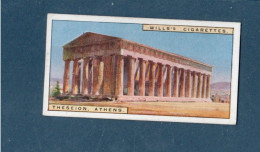 Chromo Greece Theseion Athens Didactique Au Dos 2 Scans 67 X 36 Mm TB WILLS'S Cigarettes - Wills