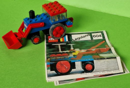 Lot Ancien Jeux De Construction LEGO 604 - PELLETEUSE De CHANTIER - Document De Montage - Vers 1970 - Lego System