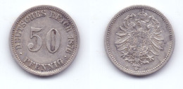 Germany 50 Pfennig 1876 B - 50 Pfennig