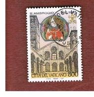 VATICANO - VATICAN - UNIF. 1095  - 1997  16^ CENT. DI SANT' AMBROGIO  - (USED°) - Oblitérés