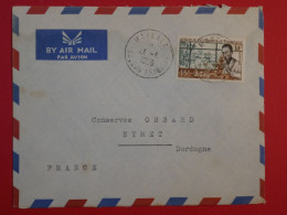 AR 27 AOF SOUDAN BELLE LETTRE RR 1956 PETIT BUREAU MAKKALA    A EYMET   FRANCE +AFFRANC.  INTERESSANT - Covers & Documents