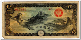 CHINA JAPANESE GOVERNMENT,5 YEN,1940,P.M17,VF - Japon