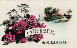 17 - MIRAMBEAU - S12079 - Un Baiser De Mirambeau - Eglise - Bouquet De Fleurs - L1 - Mirambeau