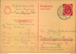 1952, 20 Pf. Posthorn GSK Ab FRANKFURT (MAIN) Nach Basel - Sonstige & Ohne Zuordnung