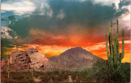 Arizona Scottsdale Spectacular Sunrise Over Camelback Mountain - Scottsdale