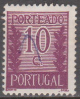 PORTUGAL (PORTEADO) - 1940.   Valor Ladeado De Ramos  10 C.  D. 12 3/4    (o)  MUNDIFIL  Nº 55a - Gebraucht