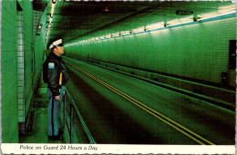Virgina The Chesapeake Bay Bridge-Tunnel Interior Policeman On Guard - Virginia Beach