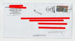 4553 Lettre Cover AUSTRALIE AUSTRALIA 2021 Riverland Wetland To France Maryborough Hervey Bay - Marcofilia