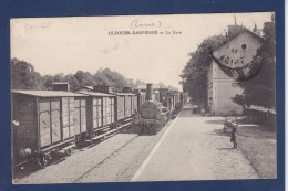 CPA [45] Loiret > Ouzouer Sur Loire Train Gare Station Chemin De Fer Circulé Voir Dos - Ouzouer Sur Loire