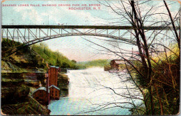 New York Rochester Genese Lower Falls Showing Driving Park Avenue Bridge 1907 - Rochester