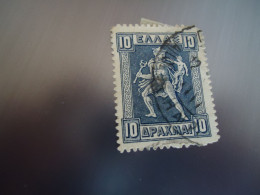 GREECE    USED   STAMPS  ΕΡΜΗΣ  1913 ΔΡΧ   10  ΑΛΛΗΛΟΓΡΑΦΗΑΙ - Usati