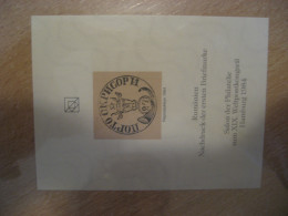 HAMBURG 1984 ROMANIA Imperforated Reproduktion Proof Epreuve Nachdruck Poster Stamp Vignette GERMANY Label - Essais, épreuves & Réimpressions