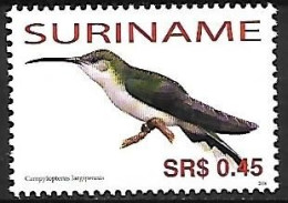Suriname (Surinam) - MNH ** 2006 :    Grey-breasted Sabrewing  -  Campylopterus Largipennis - Kolibries