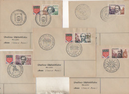 5 Enveloppes - Conférence Gaz Ionisés - 1963 - Mazzini-Mayrisch-Groot- Beethoven- Verhaeren - - Covers & Documents