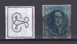 N° 4 Margé Voisins  24 BRUXELLES - 1849-1850 Medallions (3/5)