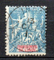 Col33 Colonie Inde N° 16 Oblitéré Cote : 20,00€ - Used Stamps