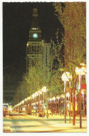 United  States, CO,  Denver. Tthe 16th Street Mall And D & F Towers By Night. - Denver