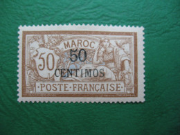 Maroc Stamps French Colonies 1902-1903   Type Merson   N° 15  Neuf *  C: 75 €  à Voir - Portomarken