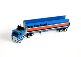 CAMION POIDS LOURD 1/87 TRANSPORTEUR OVER THE ROAD TRACTEUR FORD + SEMI REMORQUE - MINIATURE AUTOMOBILE  (1712.117) - Echelle 1:87