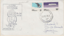 Ross Dependency Cover Ca Victoria University Of Wellington Antarctic Expedition Ca Scott Base 23 OC 1979 (XX166B) - Lettres & Documents