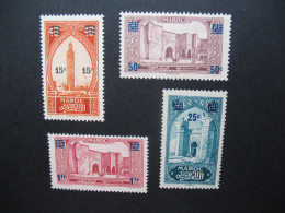 Maroc Stamps French Colonies  1930-1931 N° 124 à 127   Neuf */**    à Voir - Timbres-taxe