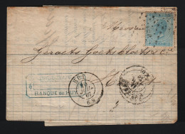 Belgique HUY 10 Juillet 1862 N° 18 Pour Hasselt,  Losange 186 - Punktstempel