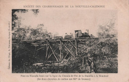 Nouvelle Calédonie - Pont En Niaoulis Ligne De Chemin De Fer Dumbea - Train - Charbonnages - Carte Postale Ancienne - Nouvelle-Calédonie