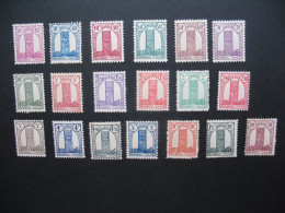 Maroc Stamps French Colonies  1943-1944  N° 204 à 222   Neuf **     Voir Rousseurs - Postage Due