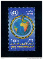 EGYPT / 2002 / UN / INTL. OZONE DAY / GLOBE / SNAKE / MNH / VF. - Unused Stamps