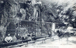 42 / LE CHAMBON / GROTTE DE COTATAY / JOLIE CARTE ANIMEE / ATTELAGE - Le Chambon Feugerolles